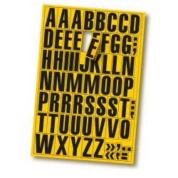 1 ark  - Magnetiske bogstaver til afrivning 43mm
