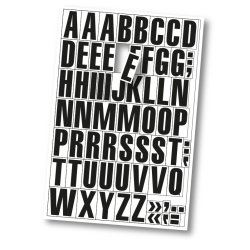 1 ark  - Magnetiske bogstaver til afrivning 43mm