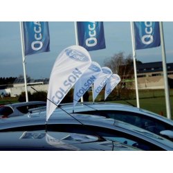 Mini strandflagg til bilvindu