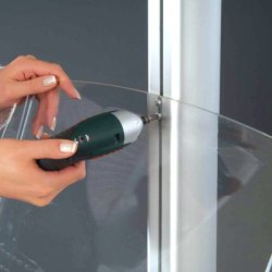 Brochureholder Enkeltsidet med 3 hylder  Model Multistand 5 Alu/Akryl