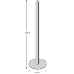 Brochureholder enkeltsidet med 8 hylder til A5  Model Multistand 20