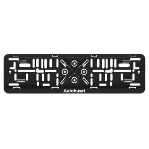 Nummerpladeramme NP25DK med 1 farvetryk