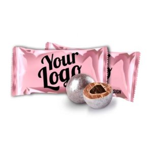 Noble D'Lux Sjokoladekuler - 25 kg, med eget logo