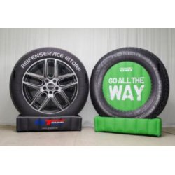 STORT oppblsbart dekk - Inkl. trykk