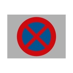 P-plads opmrkning - Parkering/standsning forbudt 100 cm