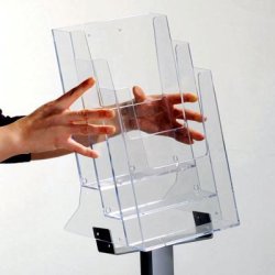 Brochureholder 3xA4  Model Pillar
