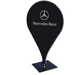 Pin Flag L - Inkl. trykk