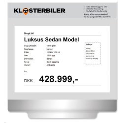 Prisarkholder PM14 - bredformat A4
