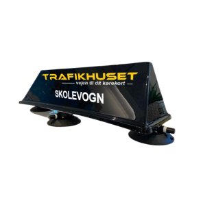 Kreskole tagskilt med folie - Sort model R - Vakuum-Sugekop