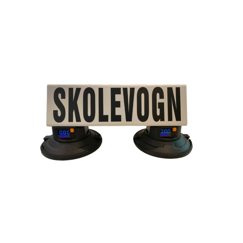 K�reskole tagskilt standard - Elektrisk Vakuum-Sugekop