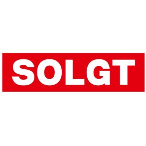 SOLGT etikett p frontruten