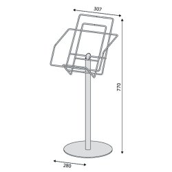 Brochureholder til Tabloidformat  Model Solo