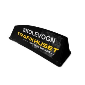 Kreskole tagskilt med folie - Sort model C 