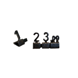 Sm prisskilte til varesalg - LUX sort messing