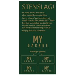Sjablongetiketter - 2-fargetrykk