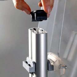 Brochureholder med 15 A4 akrylholdere - Model Trio Stand