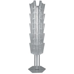Brochureholder med 15 A4 akrylholdere - Model Trio Stand
