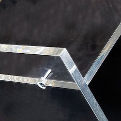 Brochureholder med 6 A4-hylder  Model Zigzag