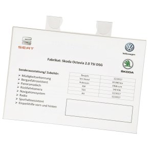 Prisbladholder A3 Akryl - bakspejl bredformat
