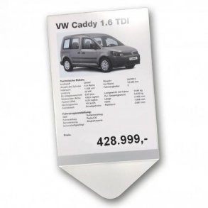 Prisarkholder aluminium portrettformat A4