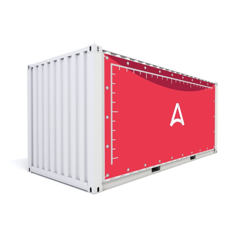 Container 40 fods banner 1185 x 235 cm