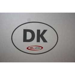DK skilt udskret autofolie - 1 farve
