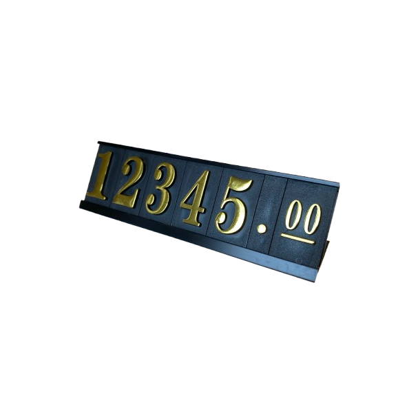 Price tags for merchandise sales - Finesse Black/Gold