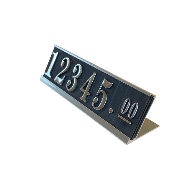 Price tags for merchandise sales - Finesse Alu/silver