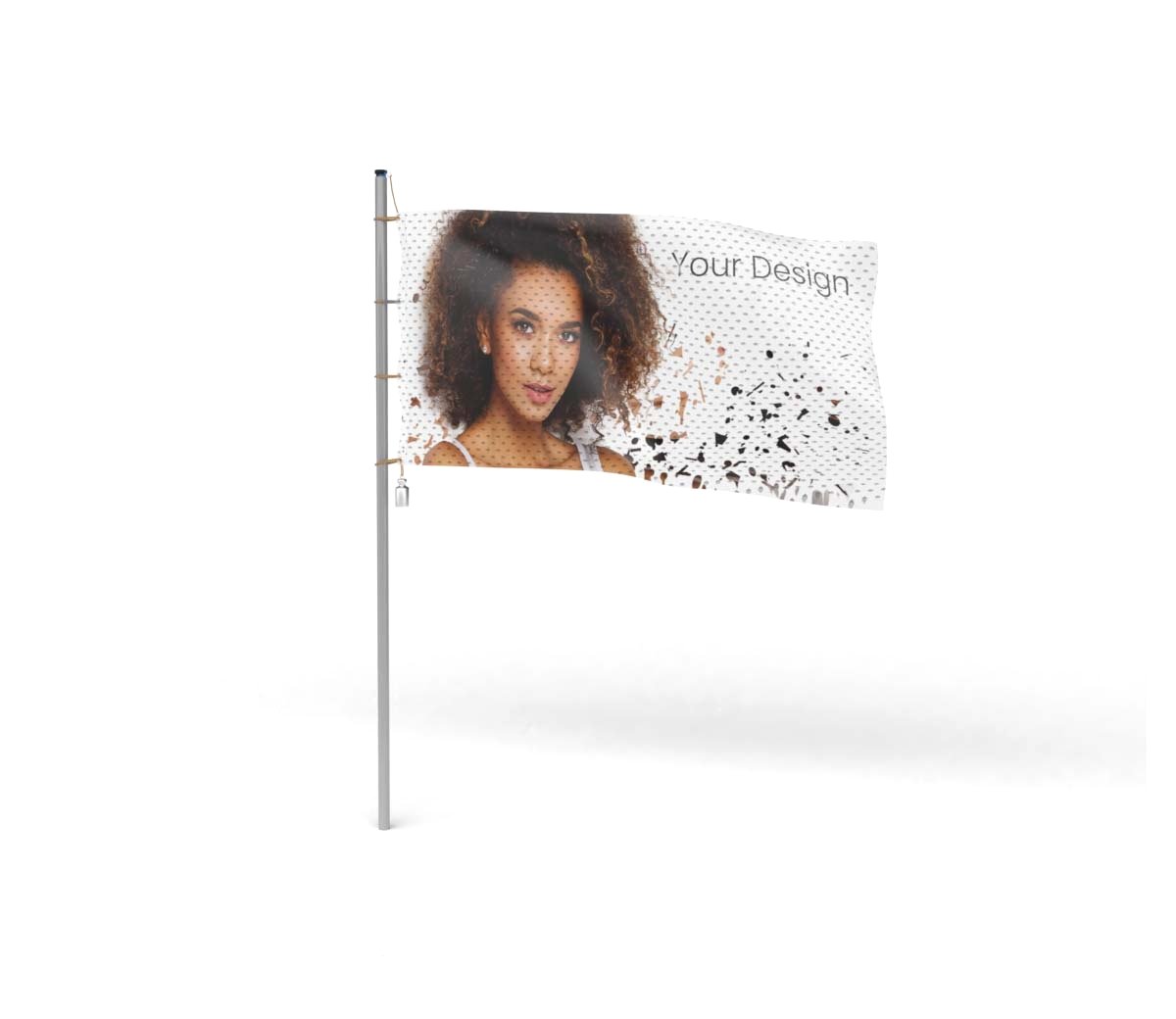 Reklameflag 150 x 250 bredformat - Flag og banner - Auto House Branding