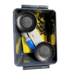 Opbevaringskasse til skilt, for beskyttelse af sugekopperne - leveres uden indhold.