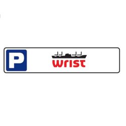 Parkeringsskilt til stander eller vg - Valgfri tekst