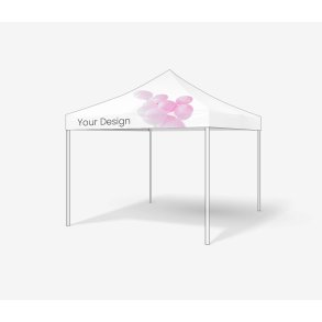 Popup telt 3x4,5 meter PRO, uten sider - inkl. full digital utskrift