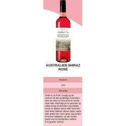 Shiraz Ros Australia - Med egen logo