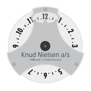 P-disc Trio - trykt i 1 farge 