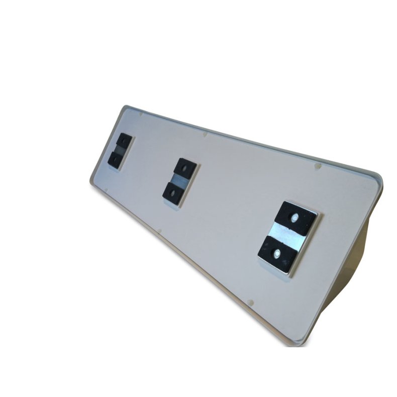 K�reskole tagskilt XL model R magnet - hvid - uden folie 