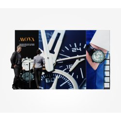 Popup utstillingsstand Semi- Zen 1x4 m - inkl. trykk