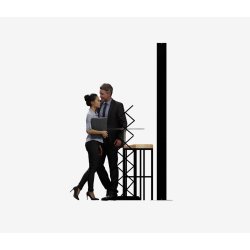 Popup utstillingsstand Semi- Zen 1x4 m - inkl. trykk