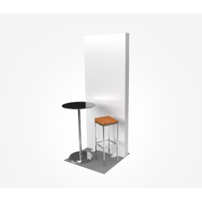 Popup Messestativ Semi- Zen 1x1 m - inkl. trykk