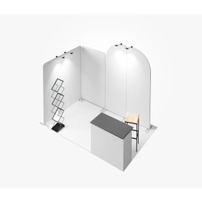 Messestand L-formet 3x2 m - inkl. trykk