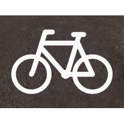 5 stk.   cykel 100 cm hj hvid