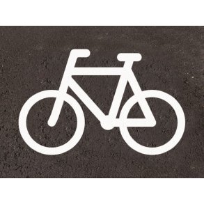 5 stk  cykel 60 cm hj hvid