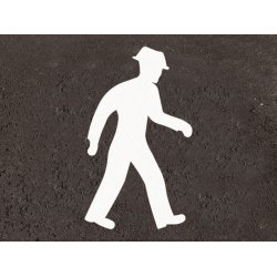 5 stk. fodgnger 100 cm hj hvid