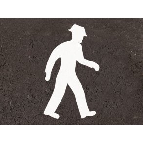 5 stk. fodgnger 100 cm hj hvid