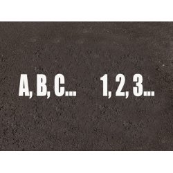 Tal eller bogstav 100 cm hj