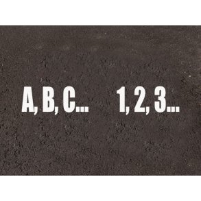  tal eller bogstav 30 cm hj